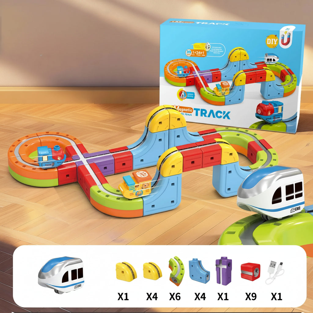 SpeedRail™ Magnetic Bullet Train Builder Set