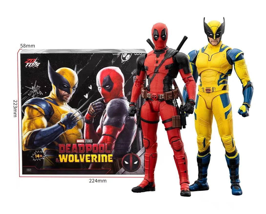 ZD Toys Deadpool & Wolverine Action figures Deadpool Boxed Wolverine Collection Adult Action Figures Kids Toy