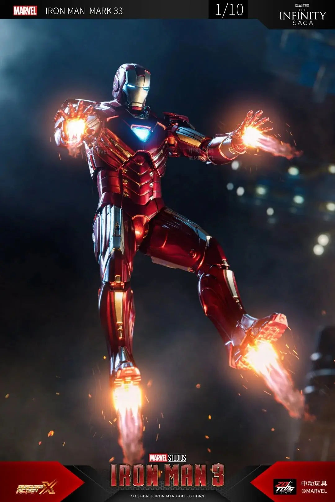 ZD Original Iron Man MK8 MK31 MK32 Piston Romeo MK10 MK19 Tiger 1/10 Armor Marvel legends Avengers Action Figure Toys Model Gift