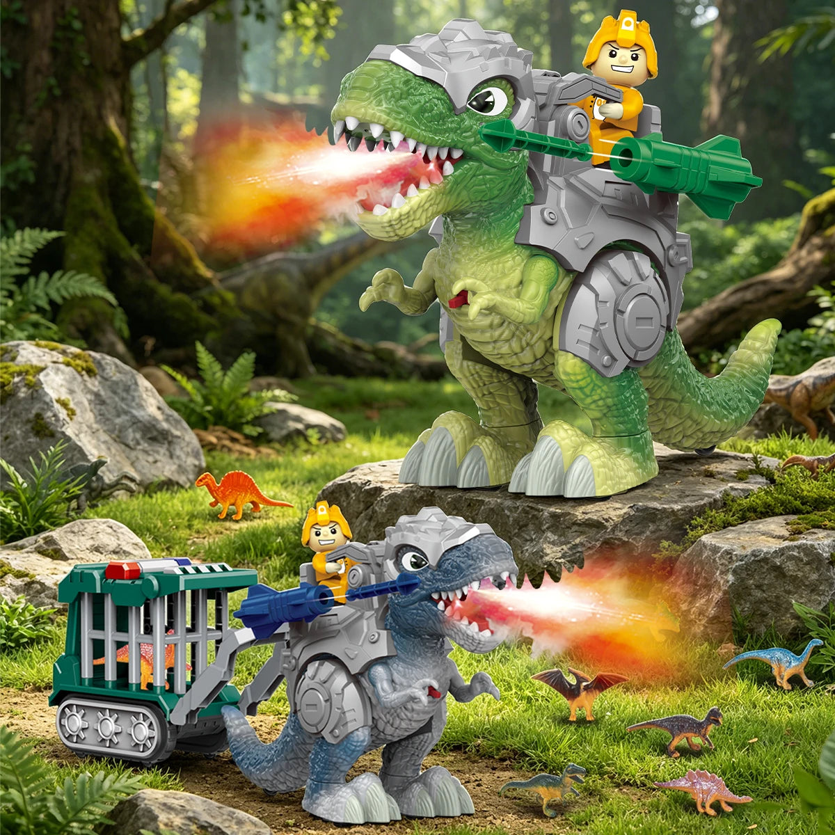 DinoHauler™ Transport Truck with Spray Dinosaur Set