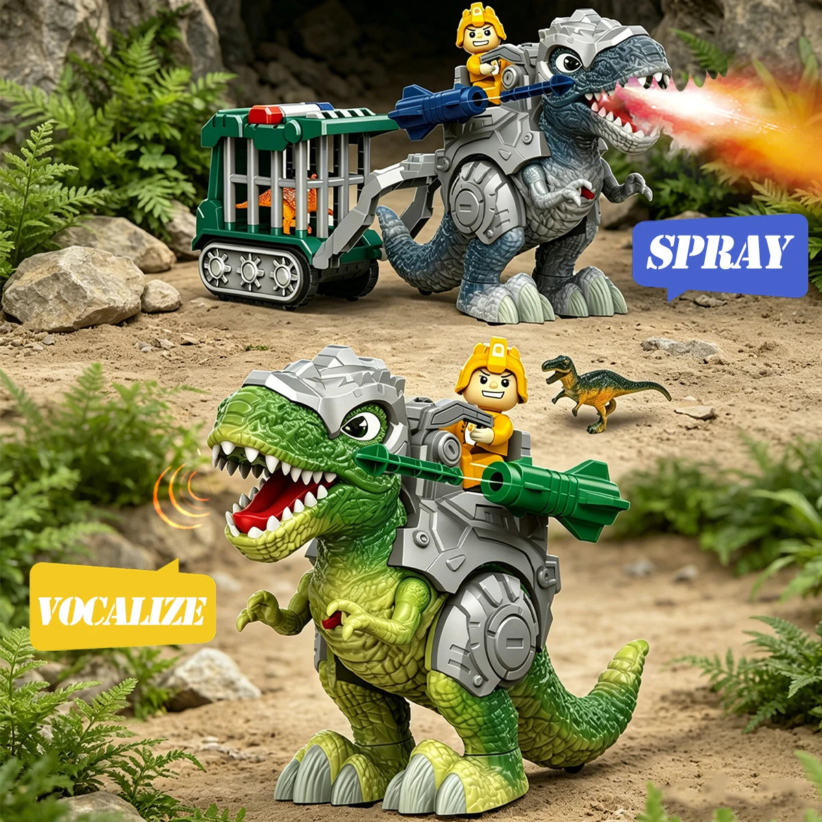 DinoHauler™ Transport Truck with Spray Dinosaur Set