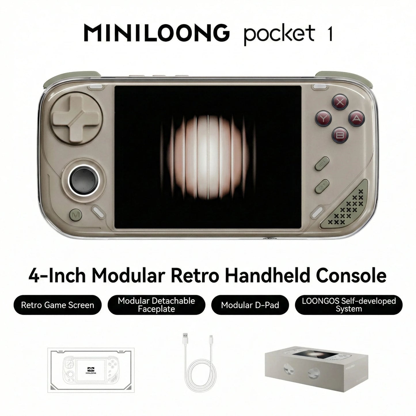 MINILOONG POCKET 1 Retro Handheld Game Console