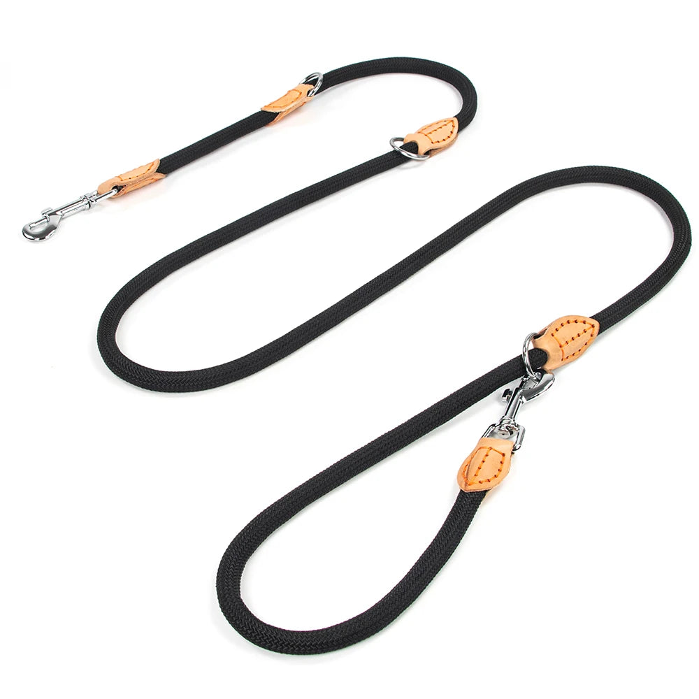 New Generation Dog Leash Multifunctional 2.1M Adjustable and Nylon for Large Hands-Free Leash for 2 Dogs Universal