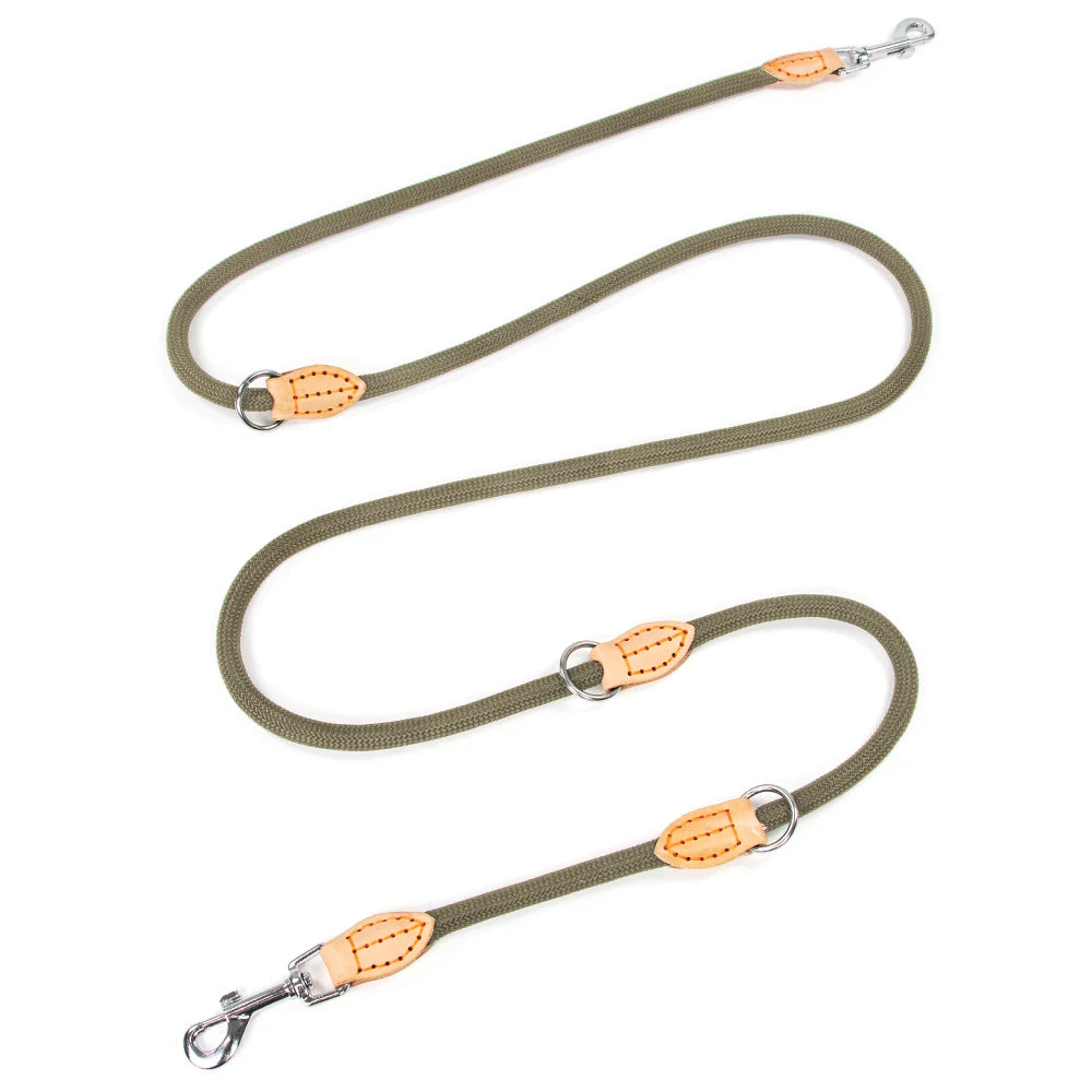 New Generation Dog Leash Multifunctional 2.1M Adjustable and Nylon for Large Hands-Free Leash for 2 Dogs Universal