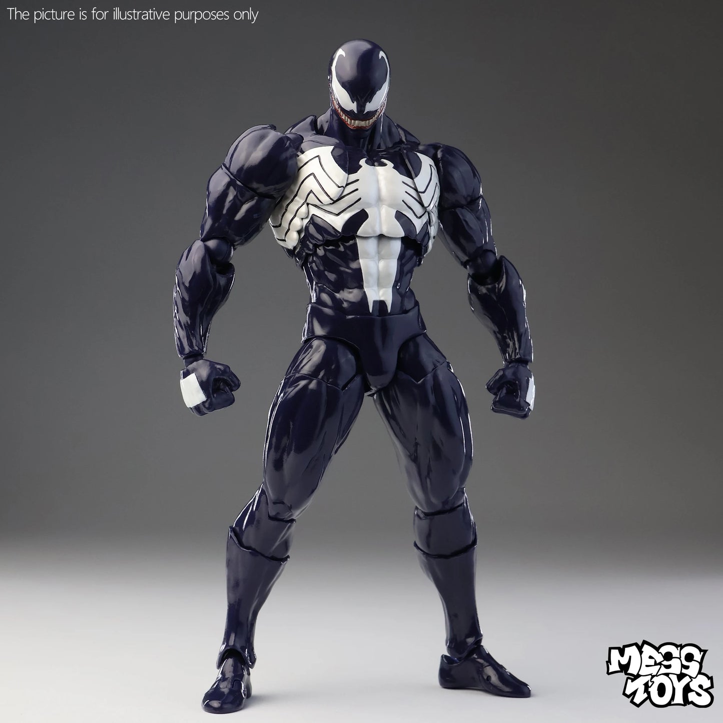 Mess Toys Venom Anime Action Figure Black Spider Man Lethal Neighbor Genuine Collectible Toys Birthday Gift For Adult Collection