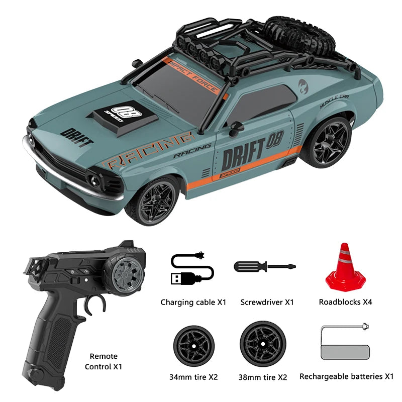 RetroRush™ 1:18 RC Drift Racer