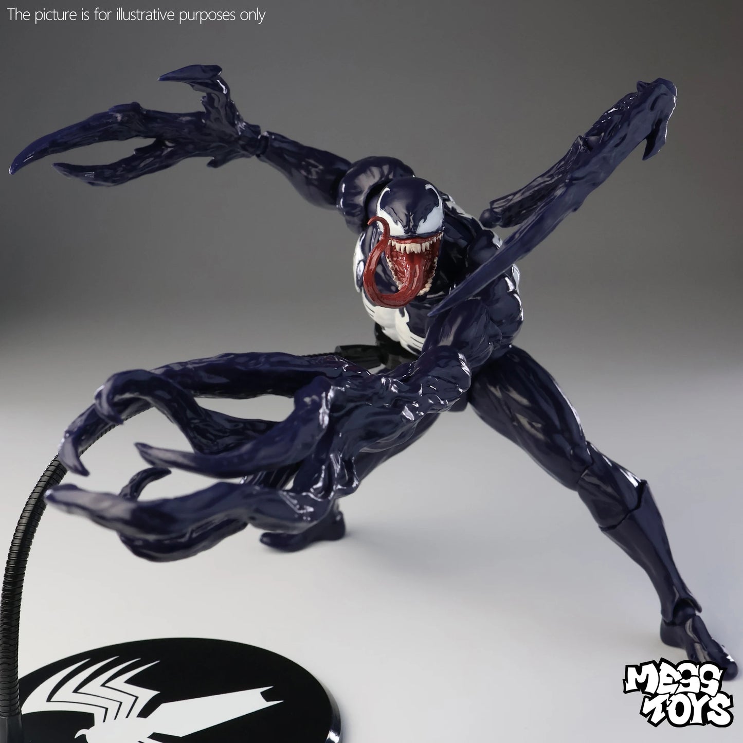 Mess Toys Venom Anime Action Figure Black Spider Man Lethal Neighbor Genuine Collectible Toys Birthday Gift For Adult Collection