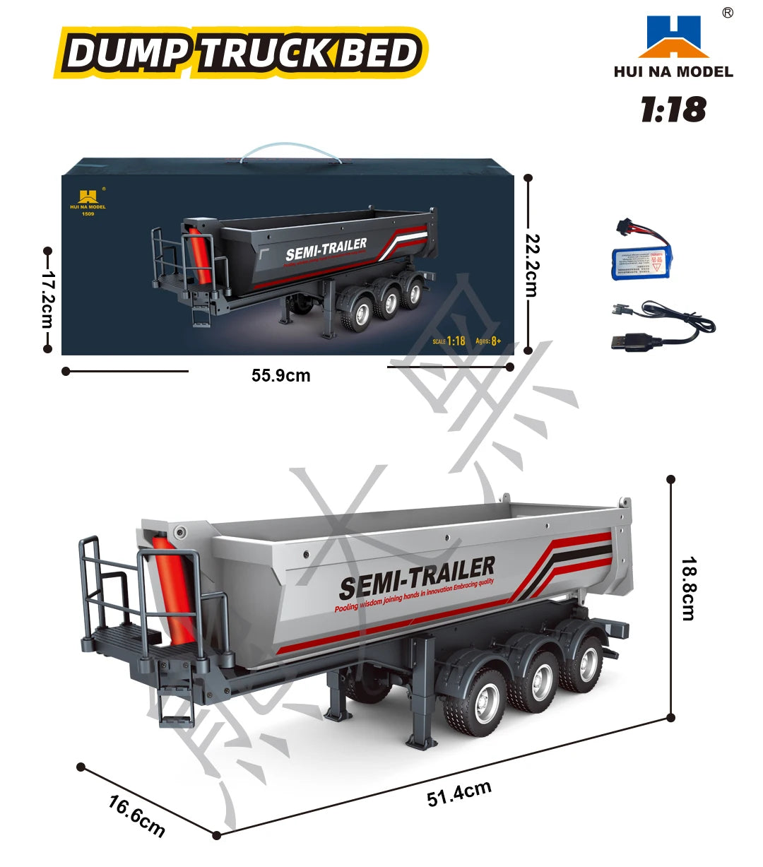 ForgeHaul RC Tractor & Heavy Trailer Set