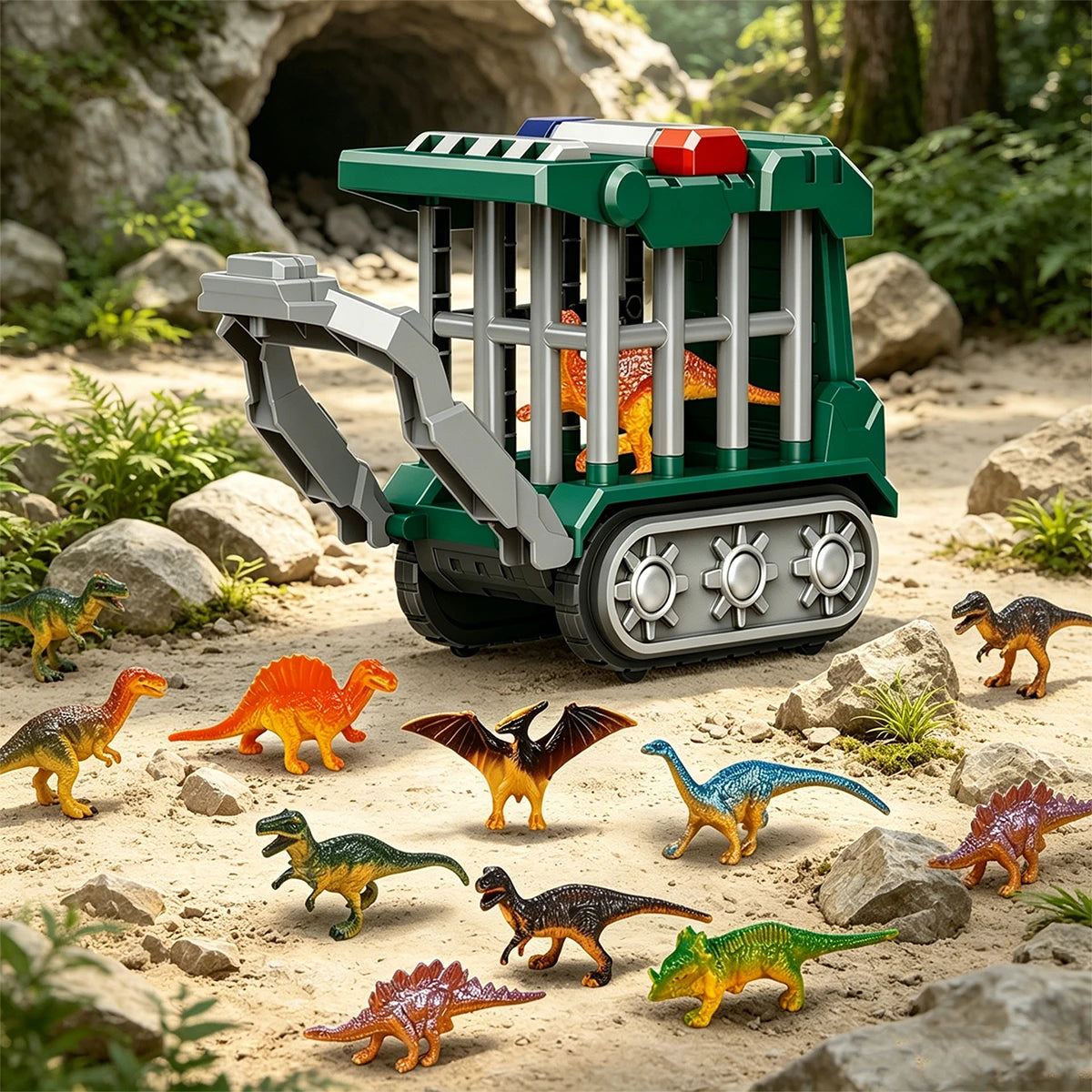 DinoHauler™ Transport Truck with Spray Dinosaur Set