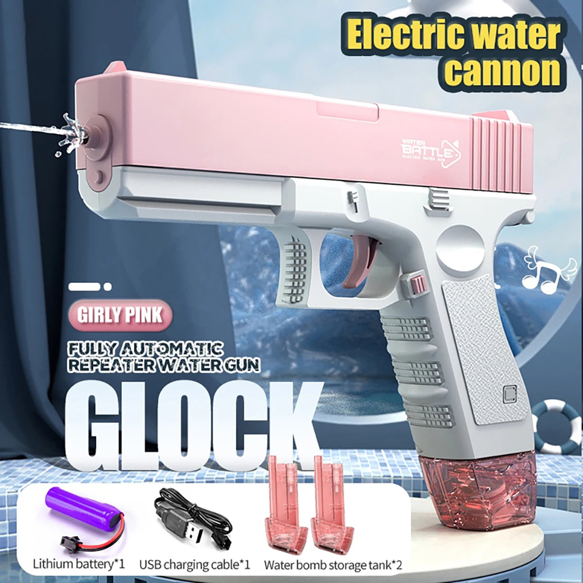 AquaBlast™ Rechargeable Electric Water Blaster