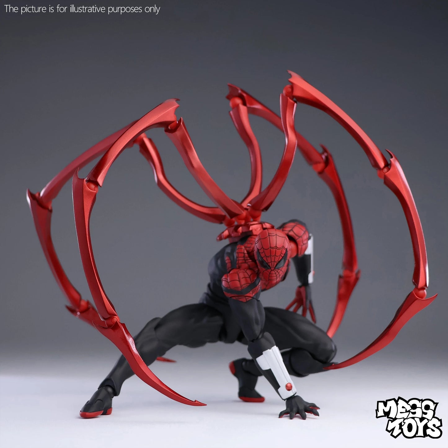 Mess Toys Venom Anime Action Figure Black Spider Man Lethal Neighbor Genuine Collectible Toys Birthday Gift For Adult Collection