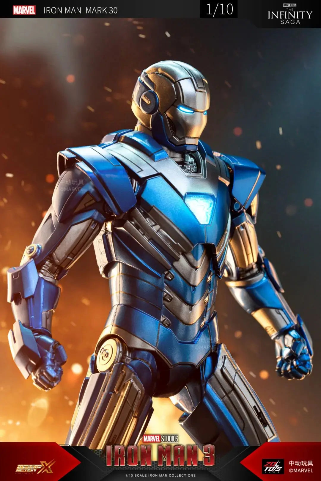 ZD Original Iron Man MK8 MK31 MK32 Piston Romeo MK10 MK19 Tiger 1/10 Armor Marvel legends Avengers Action Figure Toys Model Gift
