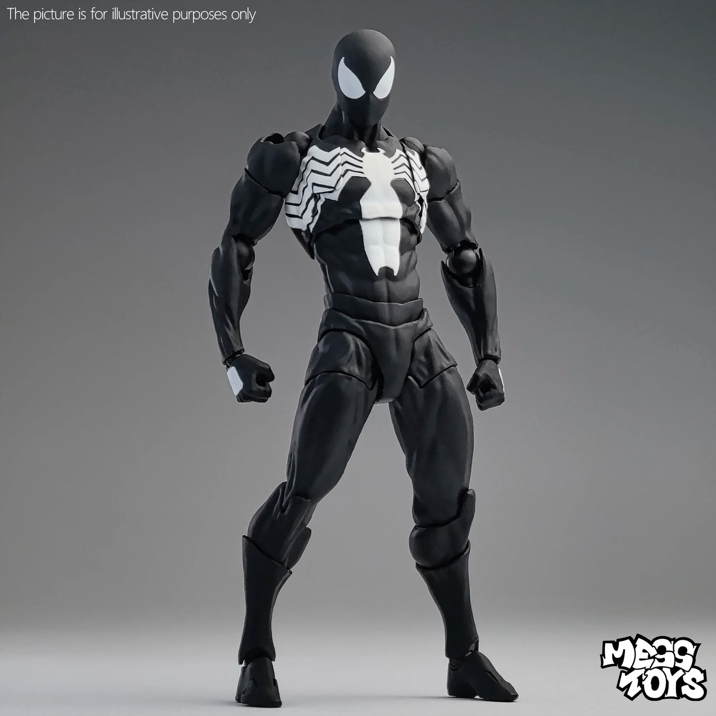 Mess Toys Venom Anime Action Figure Black Spider Man Lethal Neighbor Genuine Collectible Toys Birthday Gift For Adult Collection