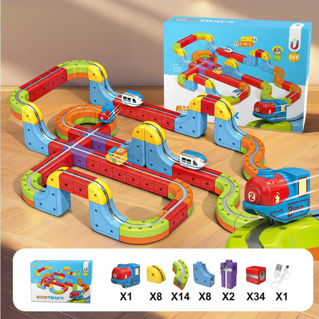 SpeedRail™ Magnetic Bullet Train Builder Set