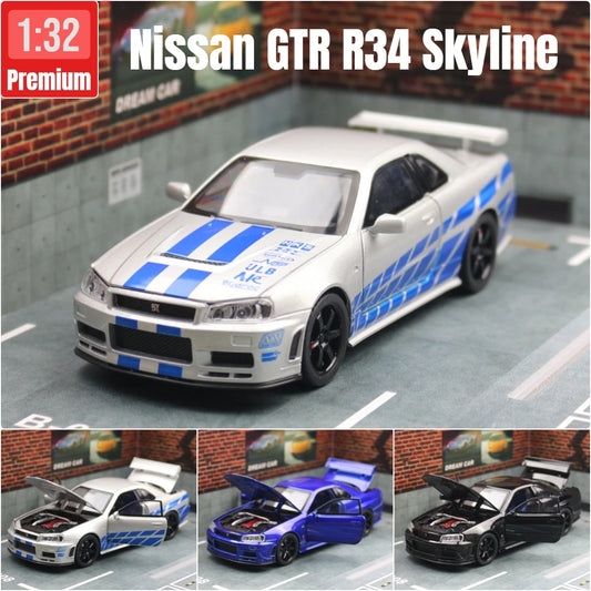 Skyline R34 Diecast Nissan car