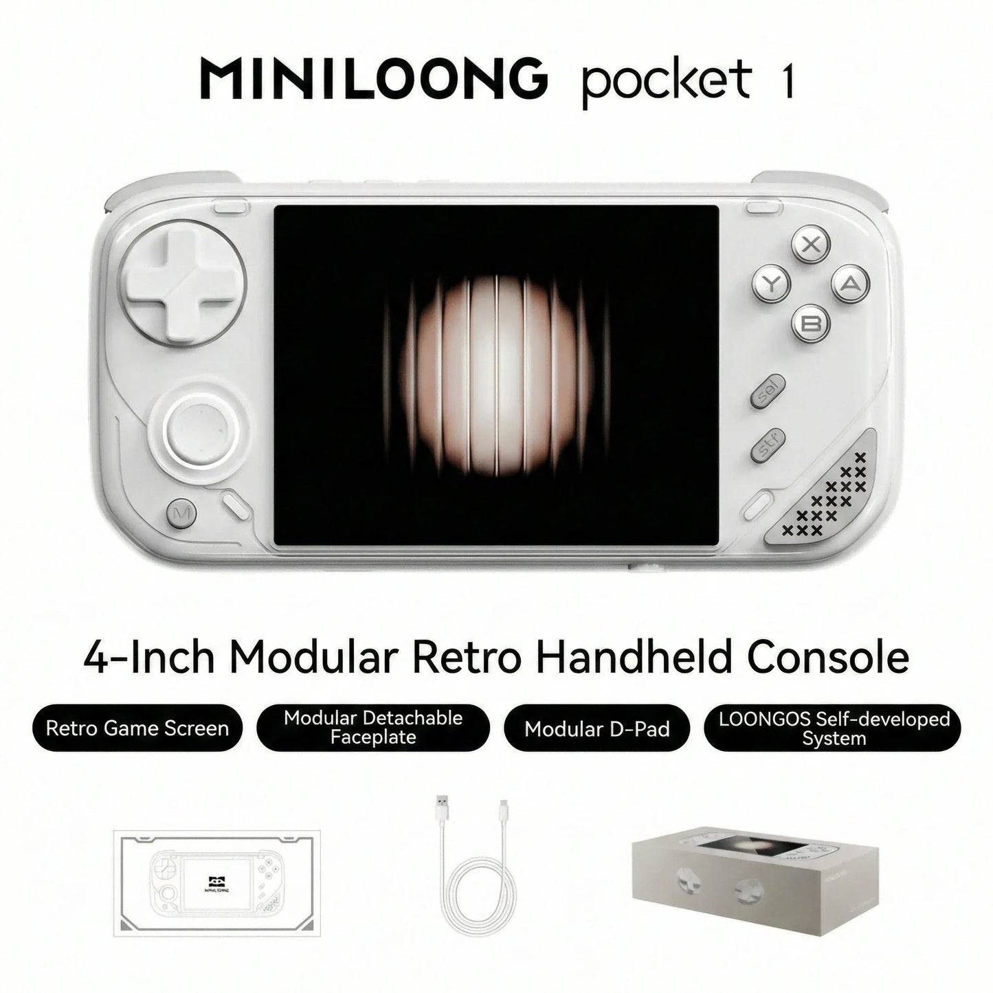 MINILOONG POCKET 1 Retro Handheld Game Console