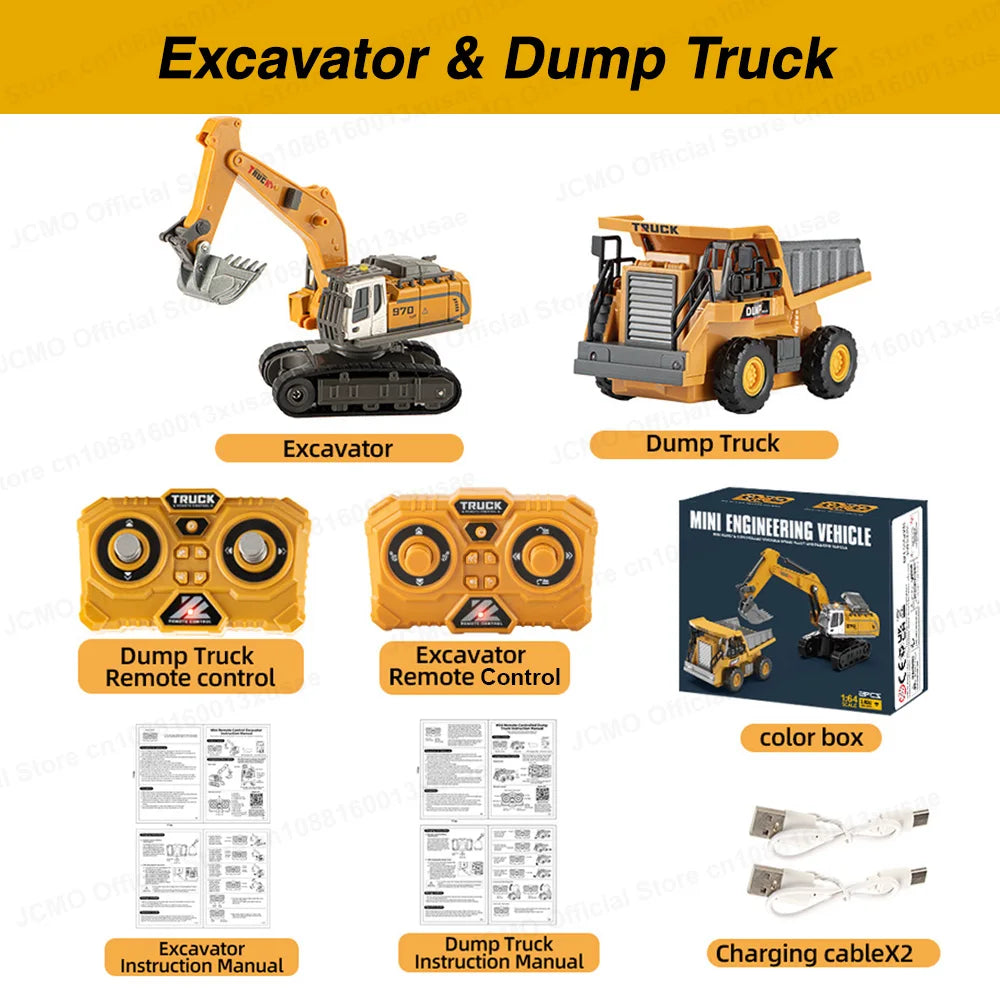 MiniDig RC Excavator 1:64