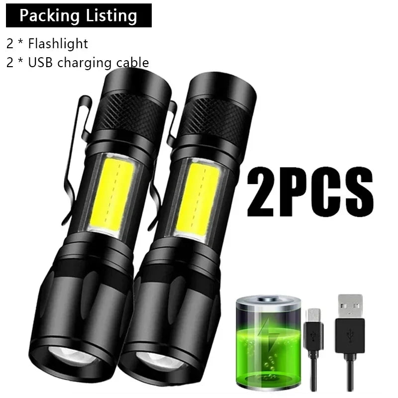Rechargeable Zoom LED Flashlight