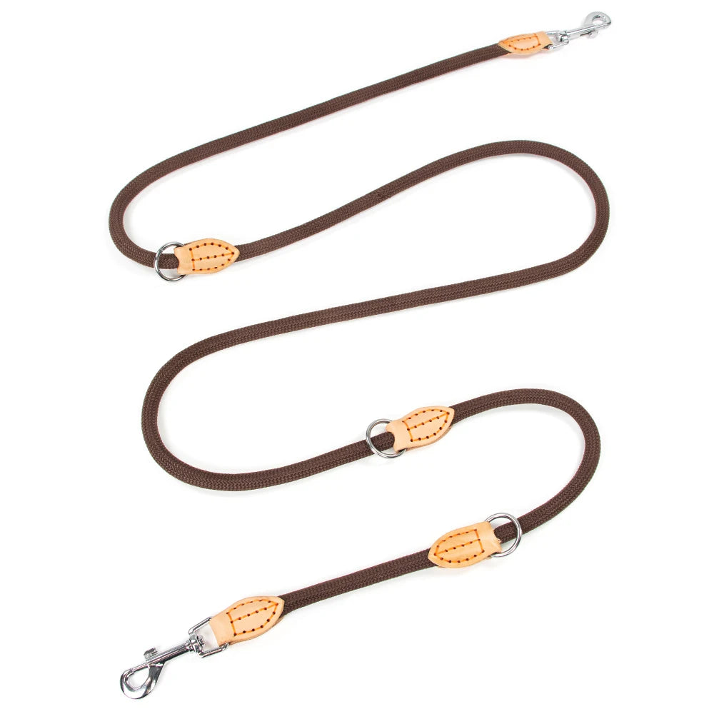 New Generation Dog Leash Multifunctional 2.1M Adjustable and Nylon for Large Hands-Free Leash for 2 Dogs Universal