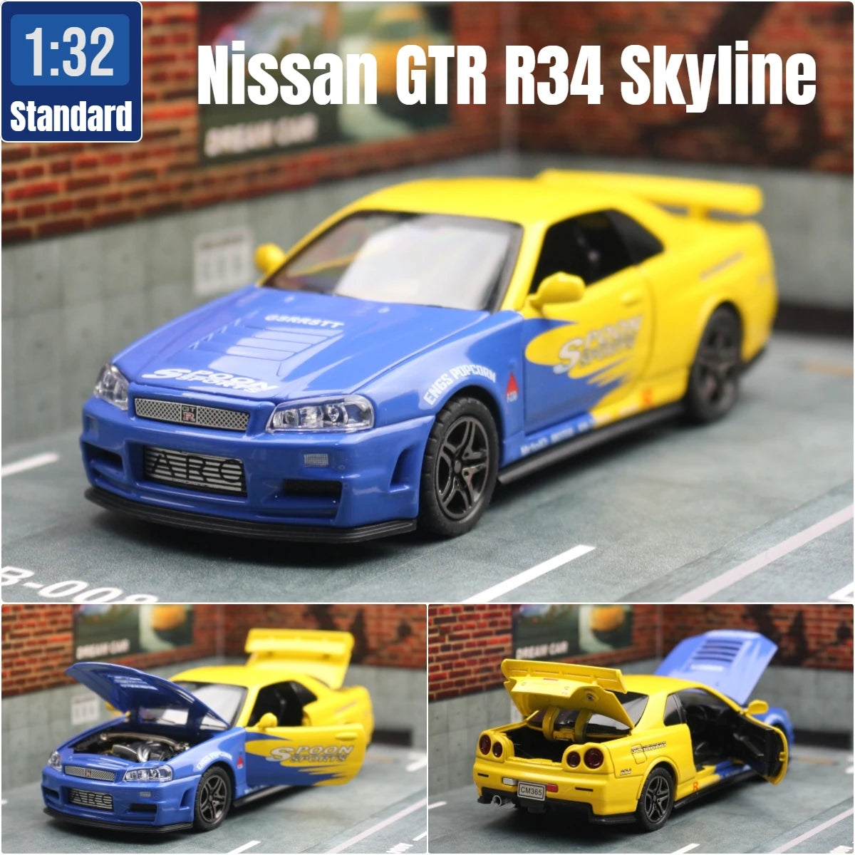 Skyline R34 Diecast Nissan car