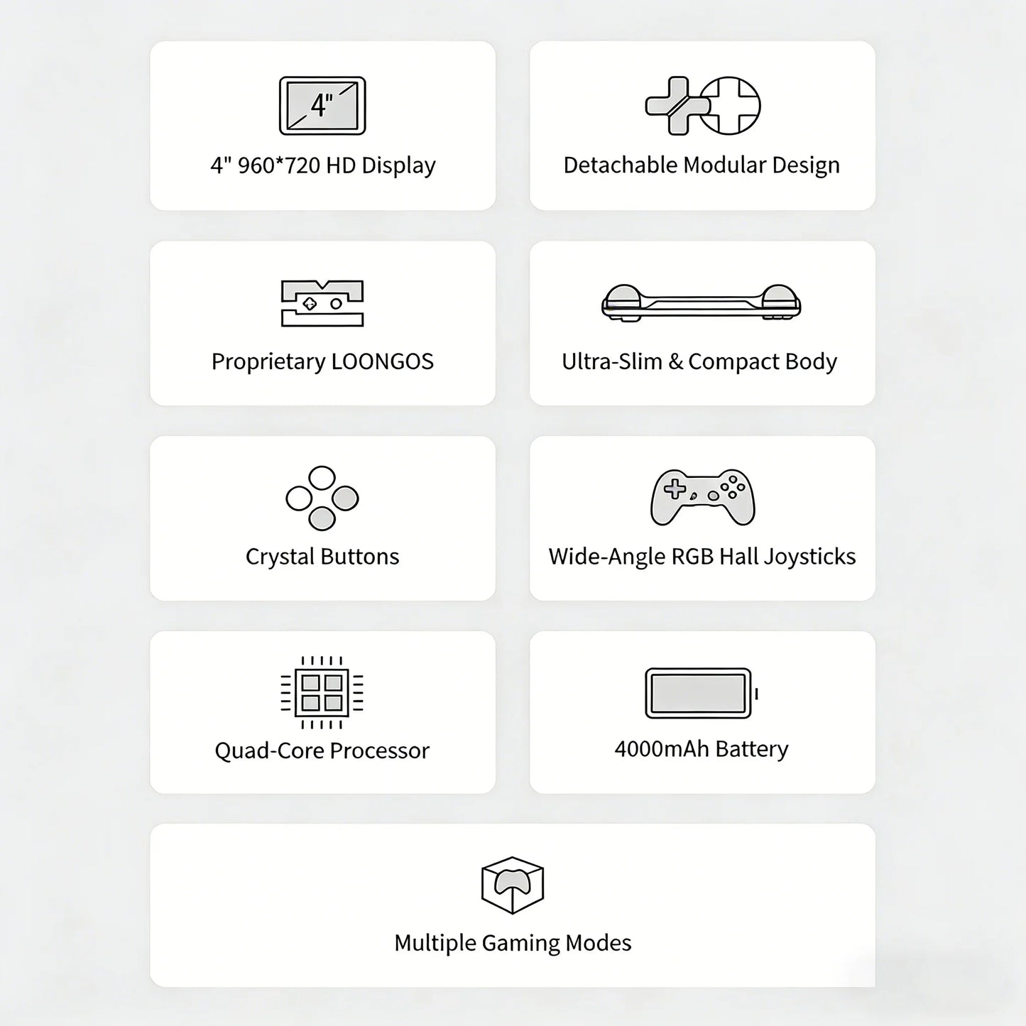 MINILOONG POCKET 1 Retro Handheld Game Console