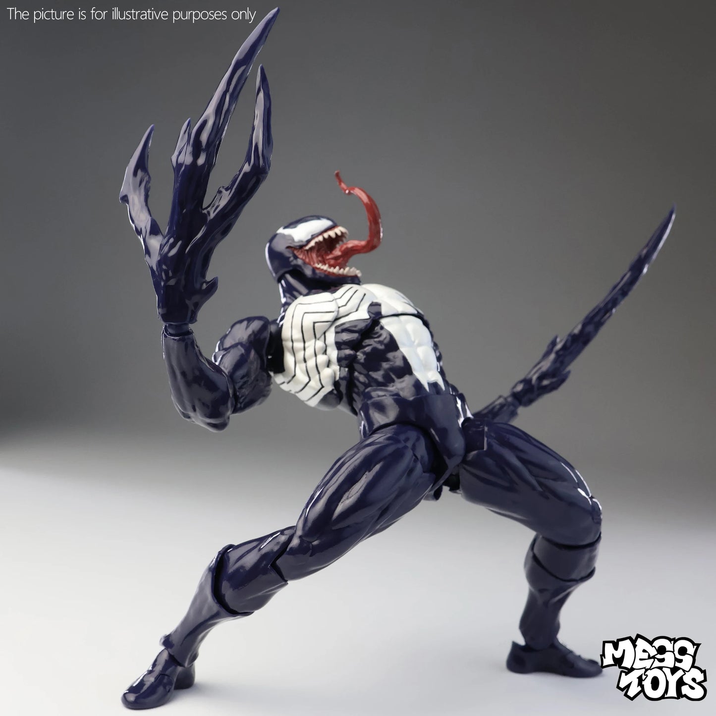 Mess Toys Venom Anime Action Figure Black Spider Man Lethal Neighbor Genuine Collectible Toys Birthday Gift For Adult Collection