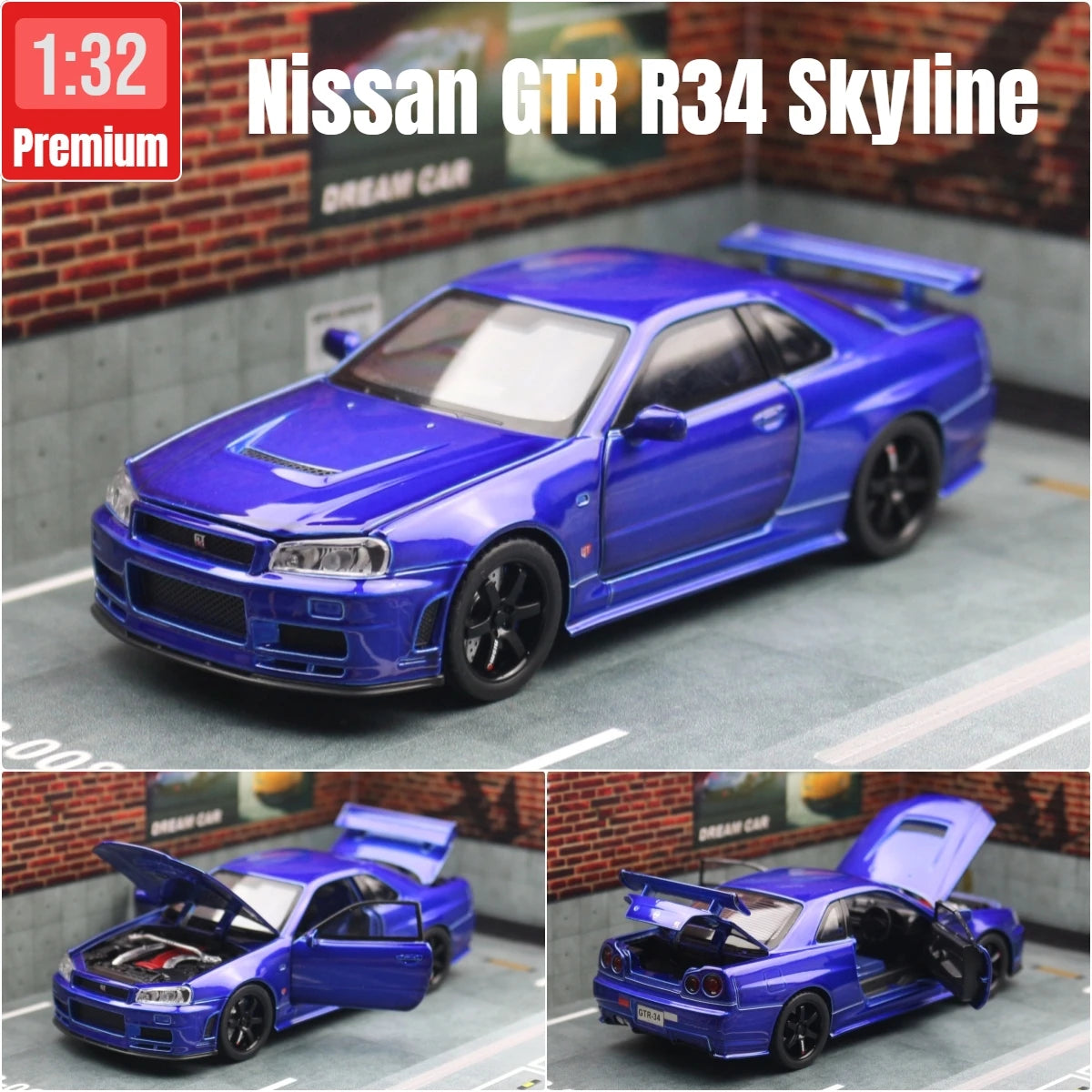 Skyline R34 Diecast Nissan car