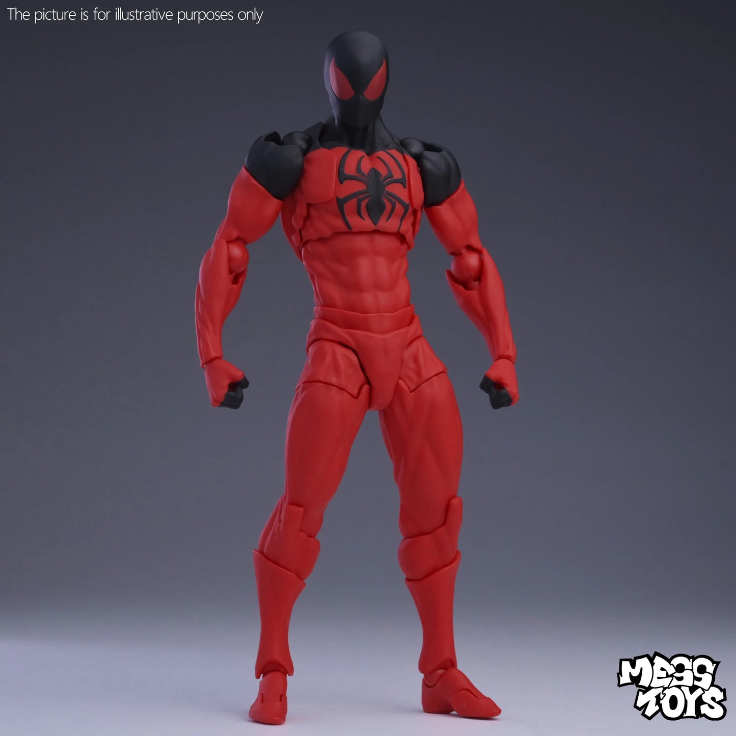 Mess Toys Venom Anime Action Figure Black Spider Man Lethal Neighbor Genuine Collectible Toys Birthday Gift For Adult Collection