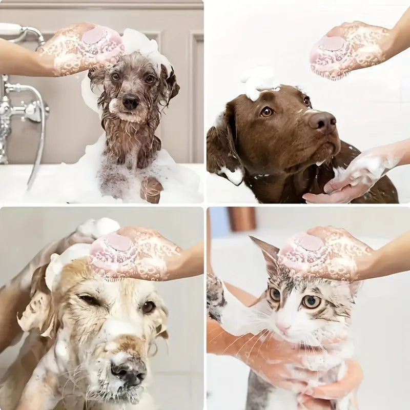 Commercial Pet Grooming Bath Tool, Durable for Deshedding. 8.5cm, Silicone, for Salon Use, Time Saver