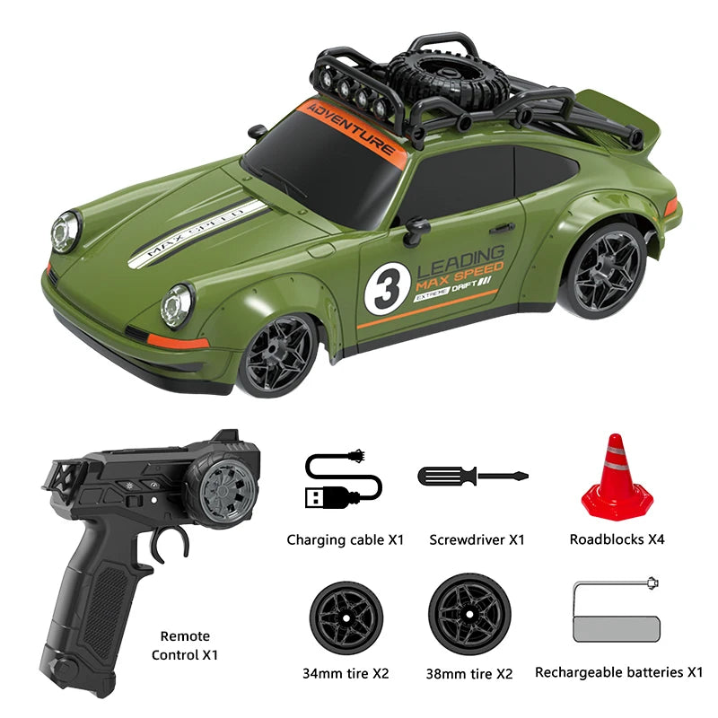 RetroRush™ 1:18 RC Drift Racer