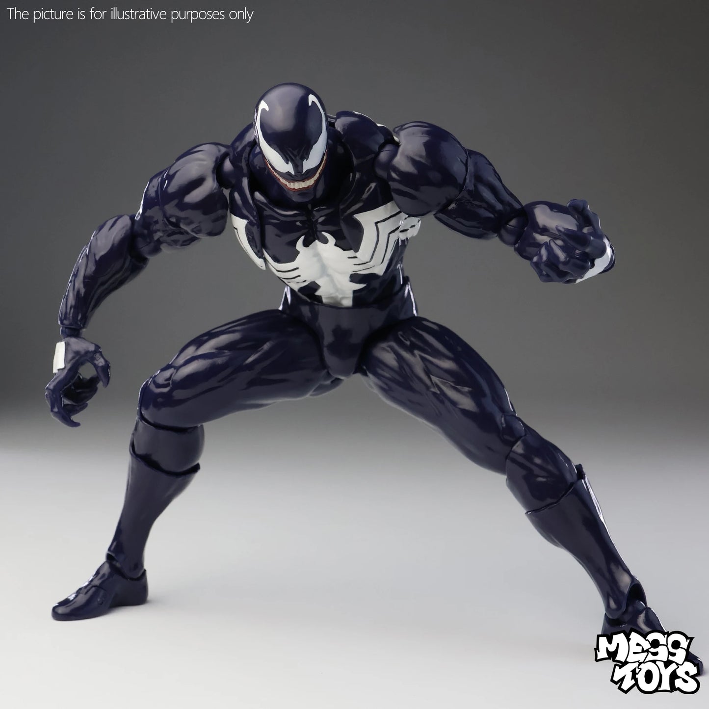 Mess Toys Venom Anime Action Figure Black Spider Man Lethal Neighbor Genuine Collectible Toys Birthday Gift For Adult Collection