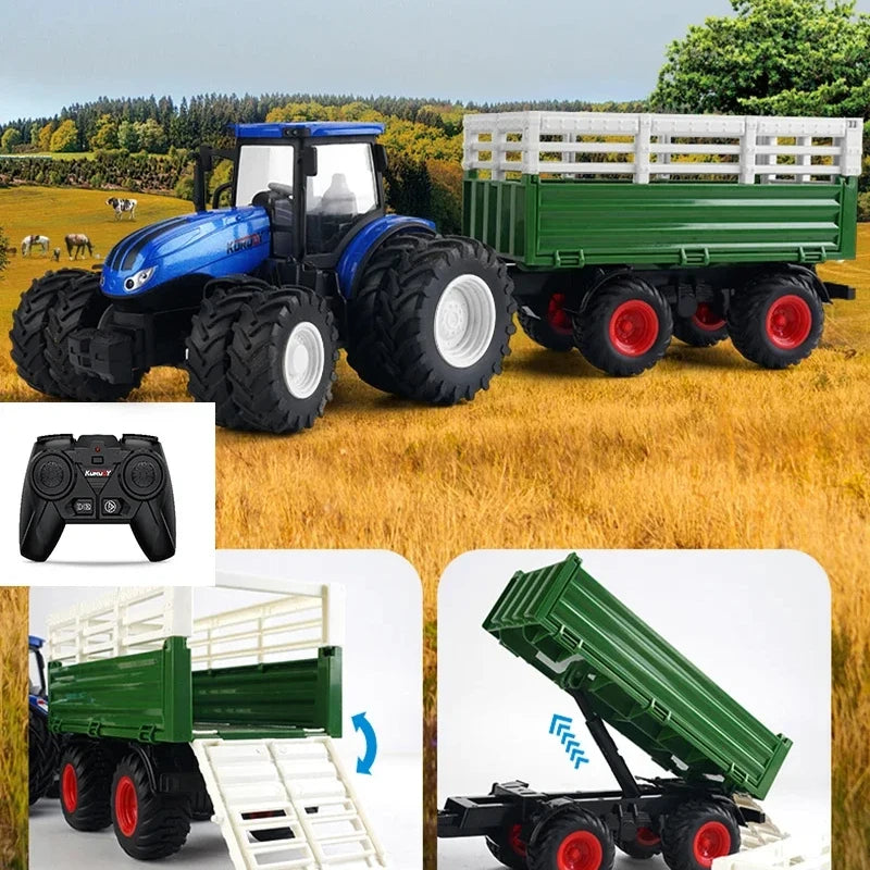 AgriMaster RC Farm Tractor with Trailer 1:24