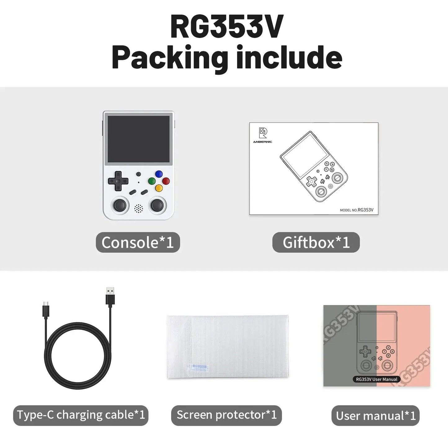 ANBERNIC RG353V Retro Handheld Game Console