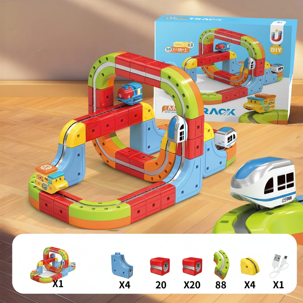 SpeedRail™ Magnetic Bullet Train Builder Set