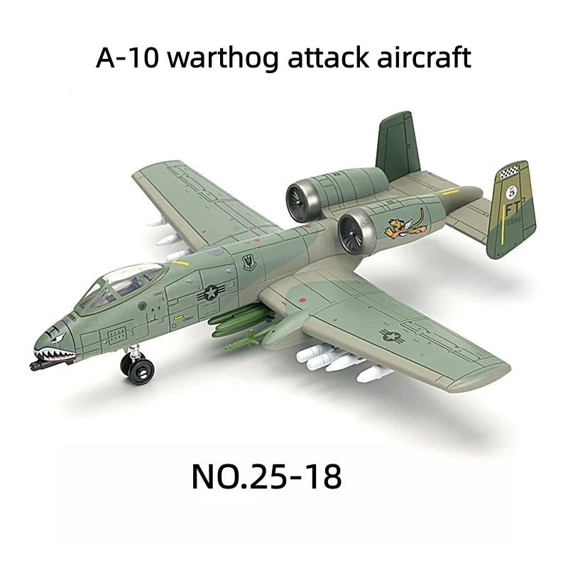 New Military Series Building Blocks Creative Multi-Purpose Fighter A-10 Support Attack Aircraft F14 Model Toys For Boy Xmas Gift