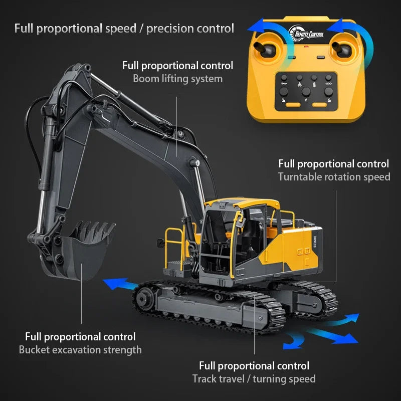TitanForce RC Excavator 3-in-1 1:16