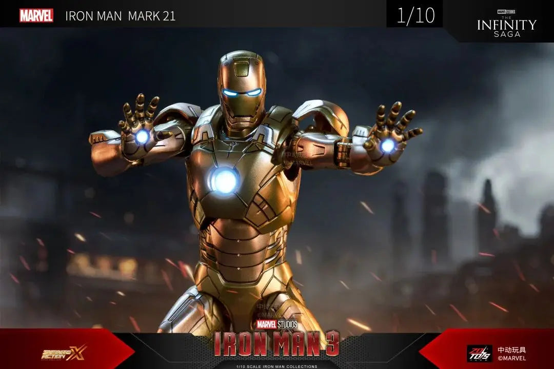 ZD Original Iron Man MK8 MK31 MK32 Piston Romeo MK10 MK19 Tiger 1/10 Armor Marvel legends Avengers Action Figure Toys Model Gift