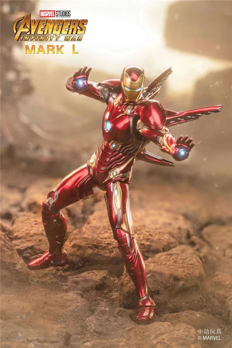 ZD Original Iron Man MK8 MK31 MK32 Piston Romeo MK10 MK19 Tiger 1/10 Armor Marvel legends Avengers Action Figure Toys Model Gift