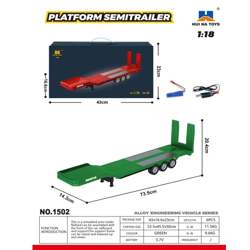 ForgeHaul RC Tractor & Heavy Trailer Set