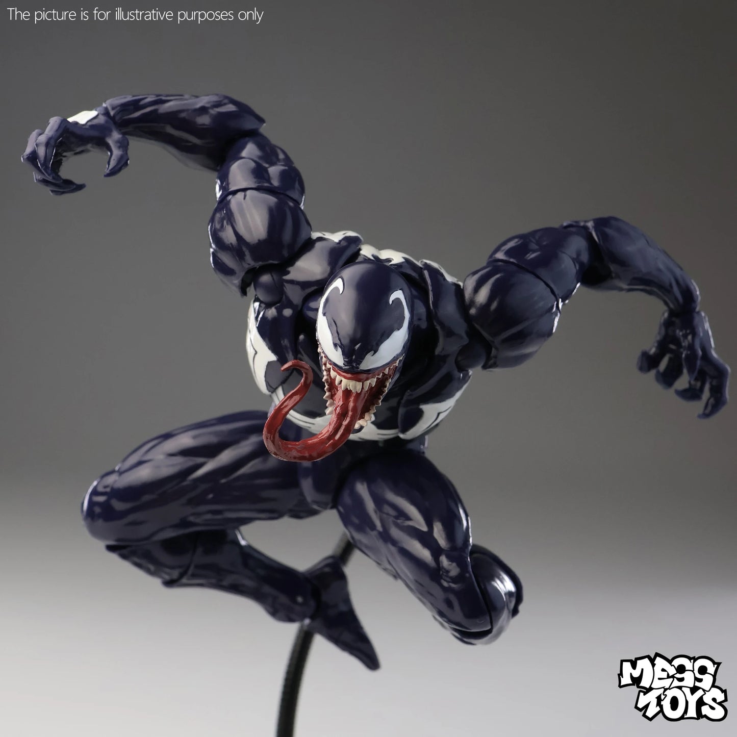 Mess Toys Venom Anime Action Figure Black Spider Man Lethal Neighbor Genuine Collectible Toys Birthday Gift For Adult Collection