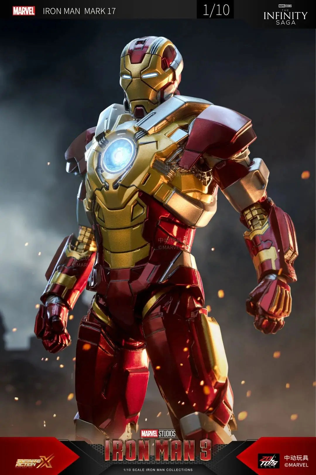 ZD Original Iron Man MK8 MK31 MK32 Piston Romeo MK10 MK19 Tiger 1/10 Armor Marvel legends Avengers Action Figure Toys Model Gift